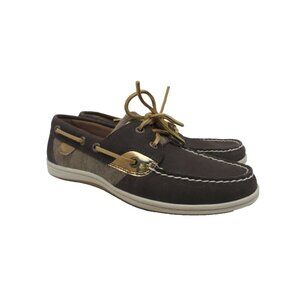 Sperry Women's 2 Eye Lace Up Boat Shoe STS81357 Brown Size 6M